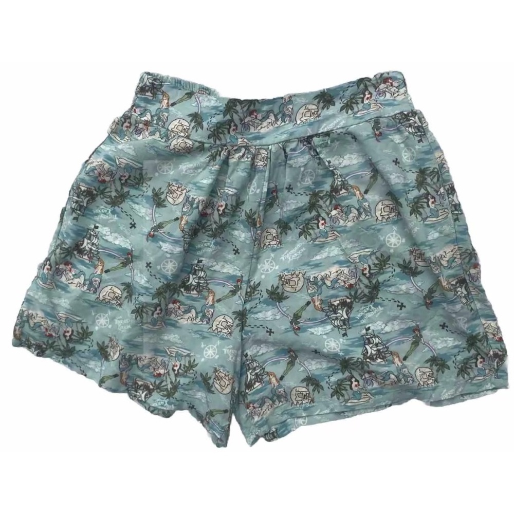 Disney Shorts Womens XS Multicolor Blue Peter Pan Mermaid Lagoon Her Universe